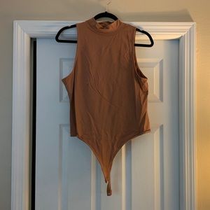 ASOS Nude Mockneck Bodysuit